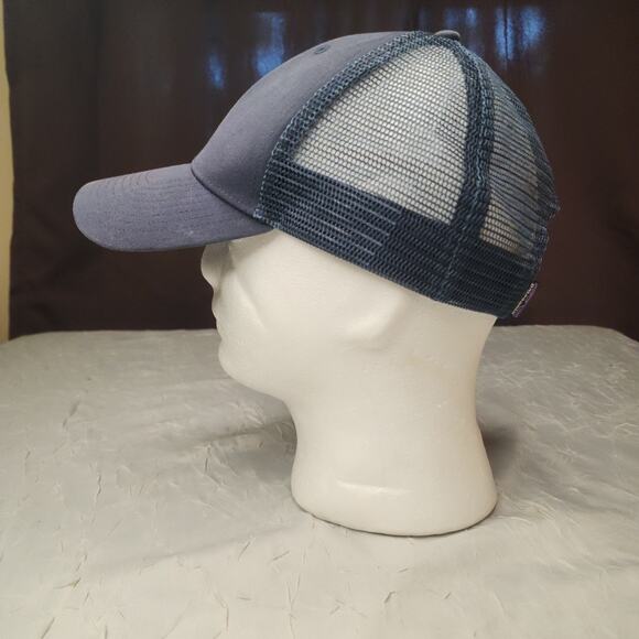 Patagonia Mens Fitz Roy Trout Trucker Hat Cap Blue Fish Adjustable Snapback Mesh - Picture 5 of 7